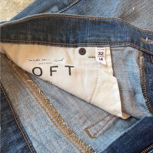Loft denim shorts size 14